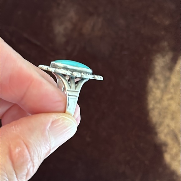Vintage Sterling Turquoise GORGEOUS ring🤩🔥🔥🔥 - Picture 4 of 10